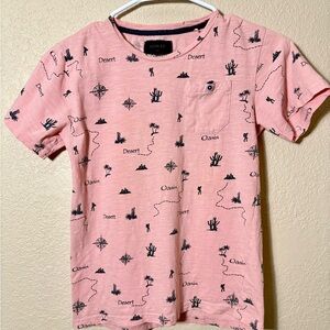 Nomad Big Boy Peach Graphic Tee Mediun 10/12 Desert Oasis